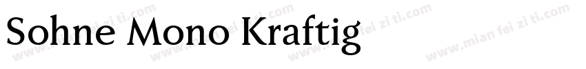 Sohne Mono Kraftig字体转换